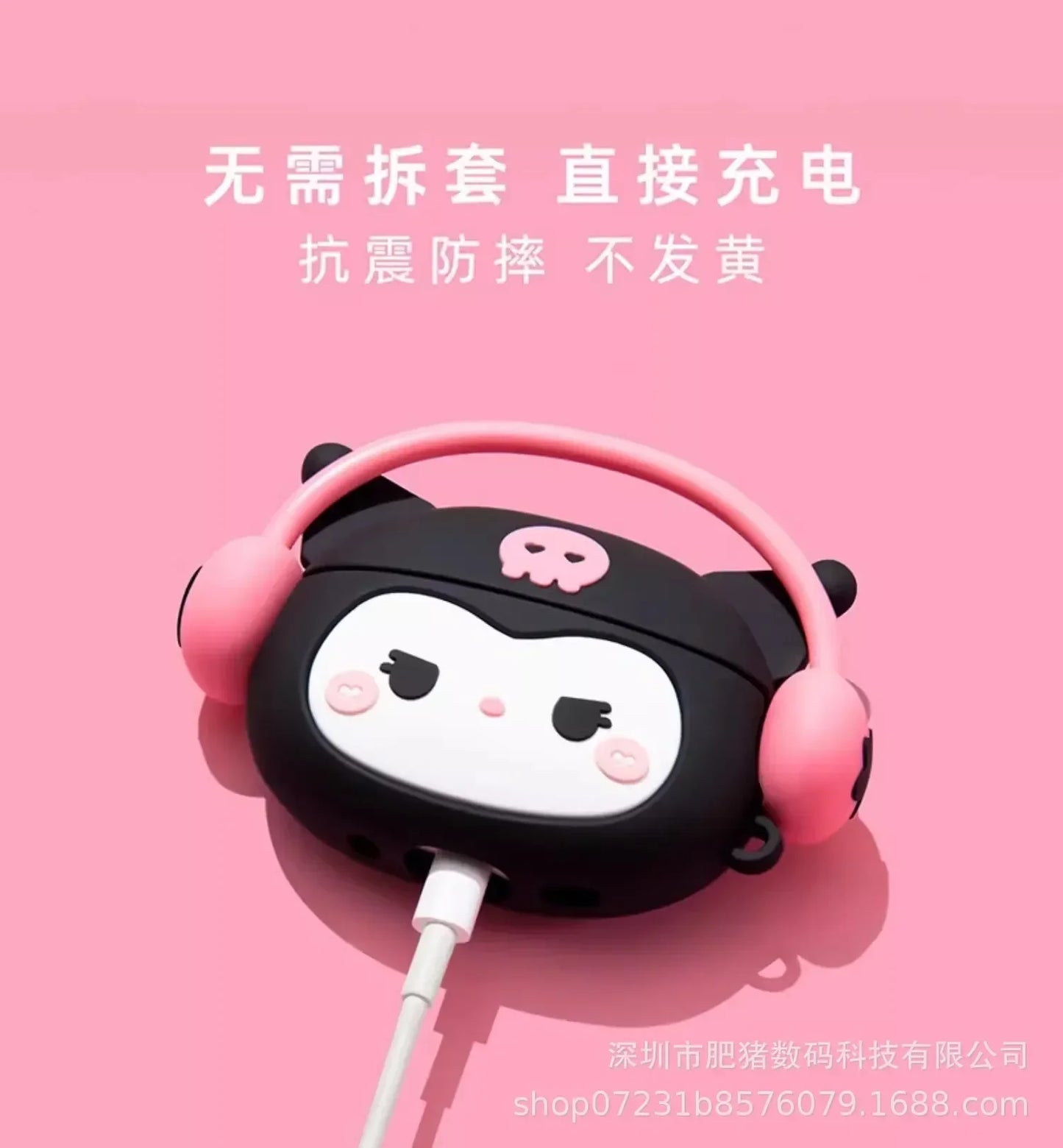 Gommini per airpods Sanrio. Personaggi Kawaii Hello Kitty, My Melody, per modello Apple Wireless Bluetooth Earphone 1 2 3 pro Case, disponibili in 4 varianti.