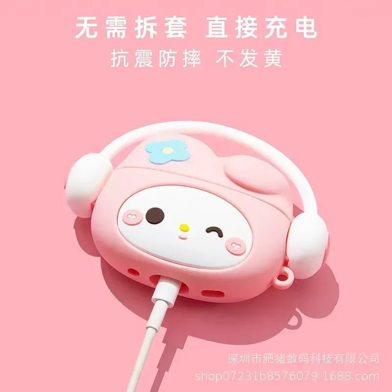 Gommini per airpods Sanrio. Personaggi Kawaii Hello Kitty, My Melody, per modello Apple Wireless Bluetooth Earphone 1 2 3 pro Case, disponibili in 4 varianti.