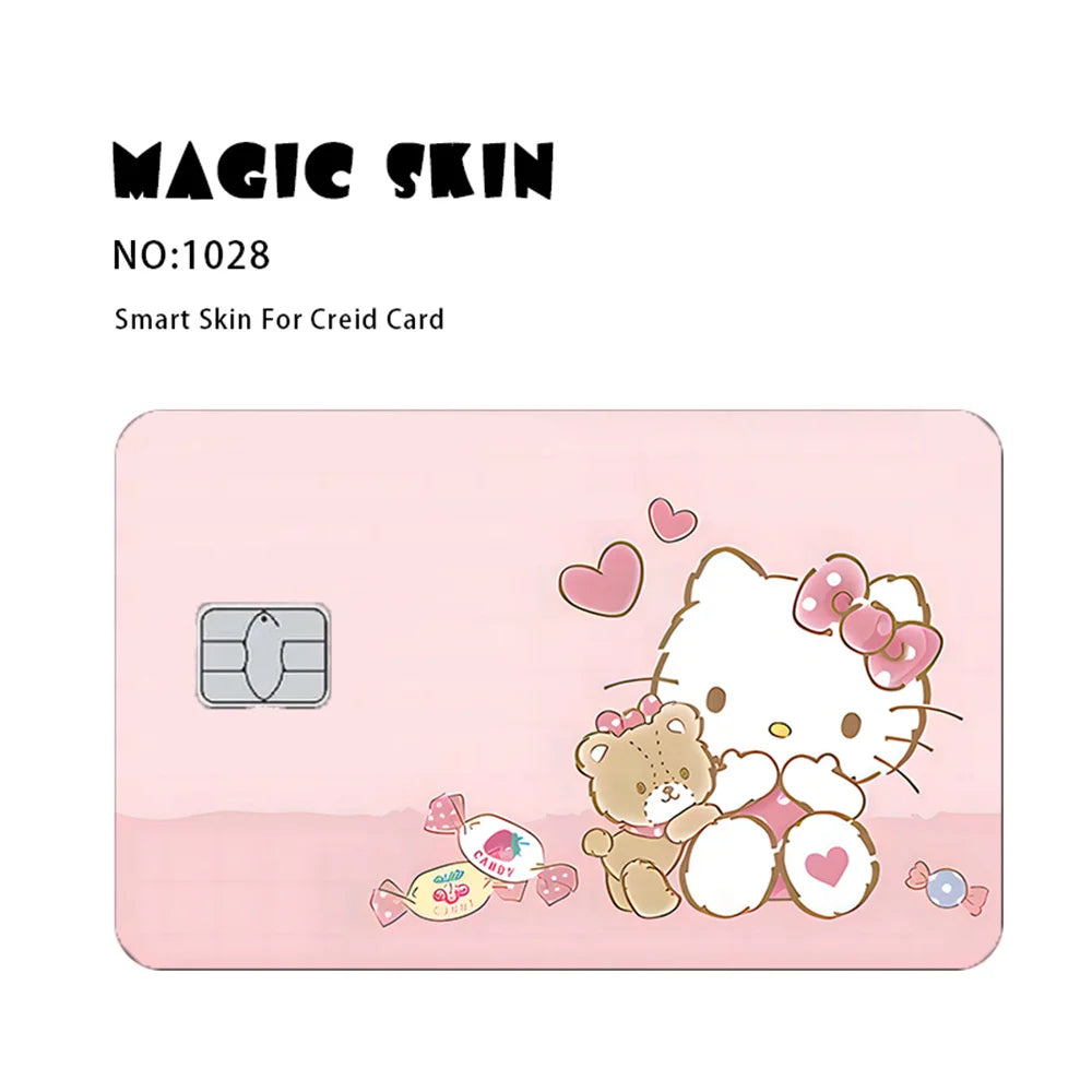 Adesivo per carta di credito/debito in oltre 30 varianti in PVC. Personaggi Sanrio.