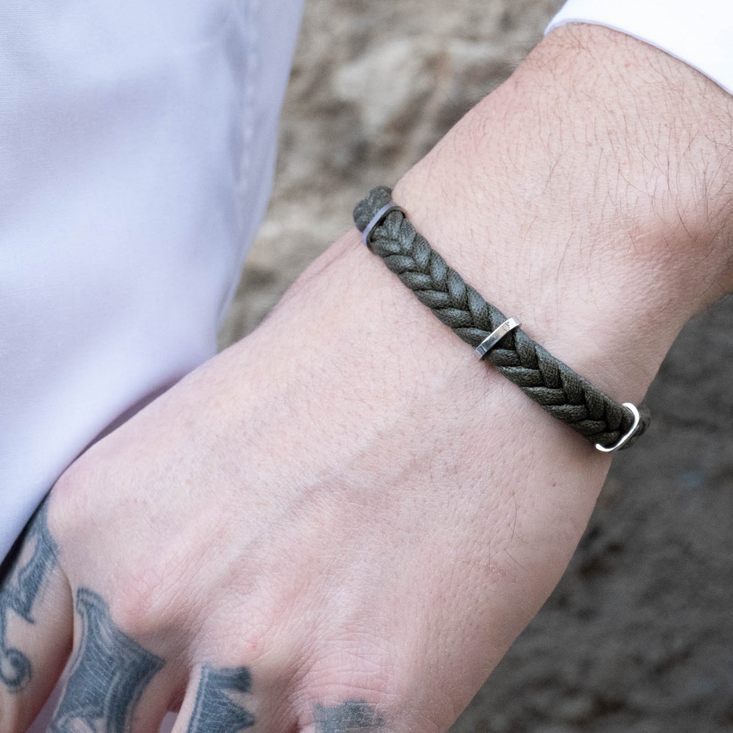 Bracciale Uomo Green Leather