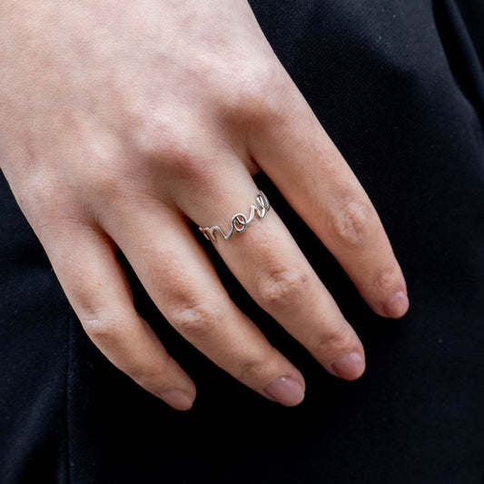 Anello Amore Mio Argento Rodiato