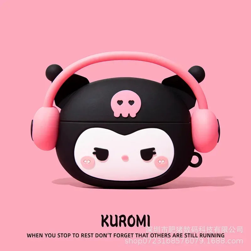 Gommini per airpods Sanrio. Personaggi Kawaii Hello Kitty, My Melody, per modello Apple Wireless Bluetooth Earphone 1 2 3 pro Case, disponibili in 4 varianti.